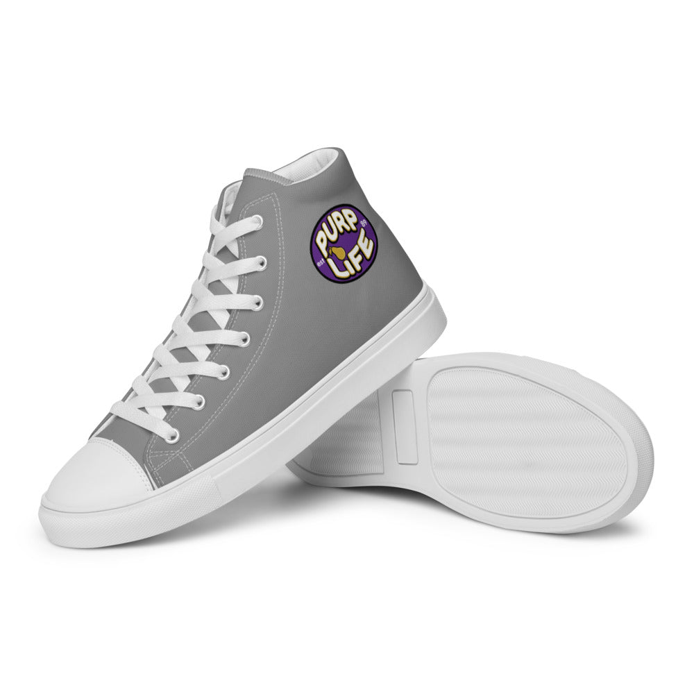 Men’s high top canvas shoes